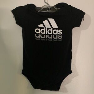Adidas Black and White Kids Bodysuit